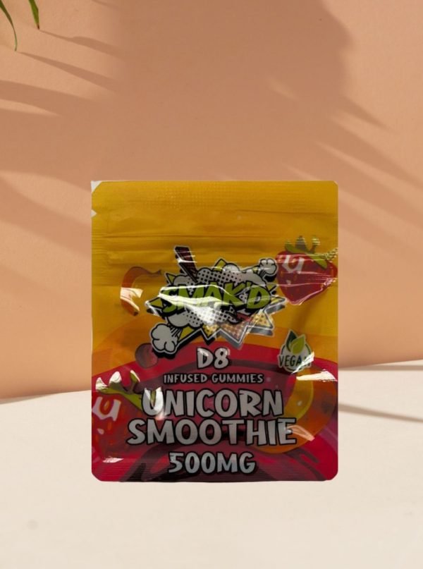 SMAKD Delta 8 Gummies Unicorn Smoothie 500mg - Vegan Infused