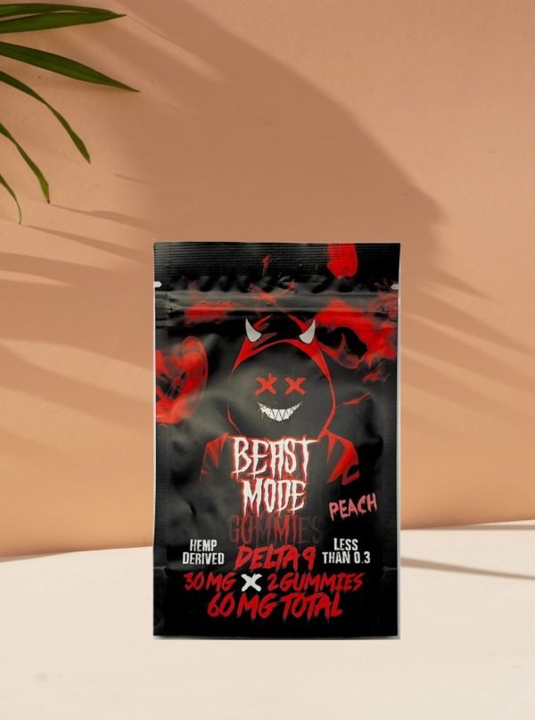 Beast Mode Delta-9 Gummies - Peach Flavor