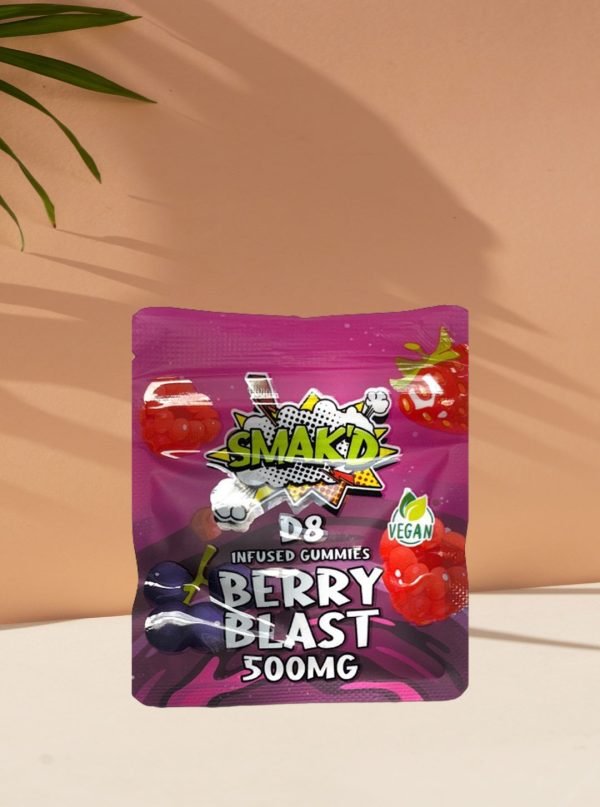 SMAKD D8 Infused Gummies - Berry Blast 500mg