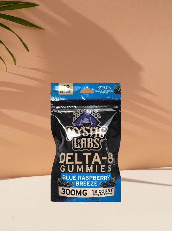 Mystic Labs Delta-8 Gummies - Blue Raspberry Breeze 300mg