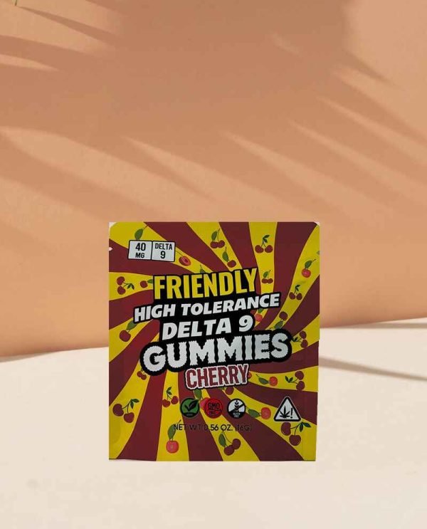 Friendly High Tolerance Delta 9 Gummies - Cherry (40mg)