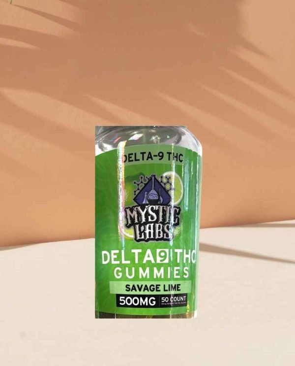 Mystic Labs Delta-9 Gummies - Savage Lime Flavor - 500mg