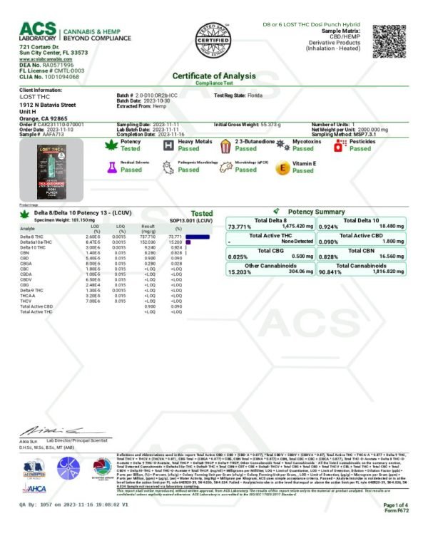 LOST THC - Dosi Punch Hybrid - Image 2