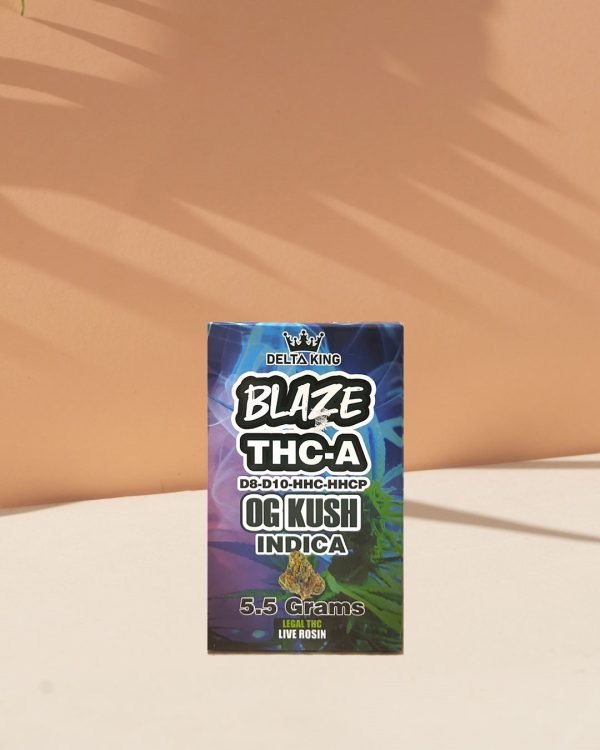 Delta King Blaze THC-A OG Kush Indica – Potent 5.5g