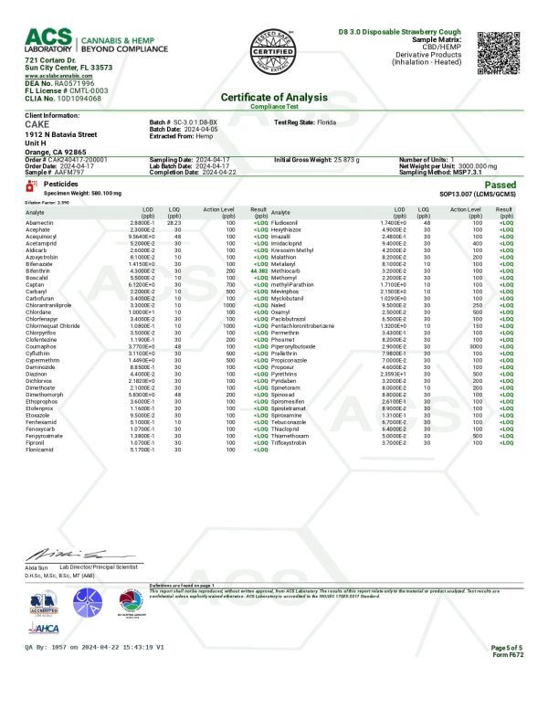 Cake 3.0 - Strawberry Cough Sativa - Image 6