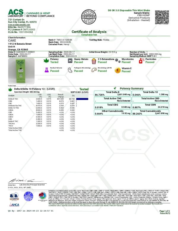 Cake 3.0 - Thin Mint Shake Hybrid - Image 6