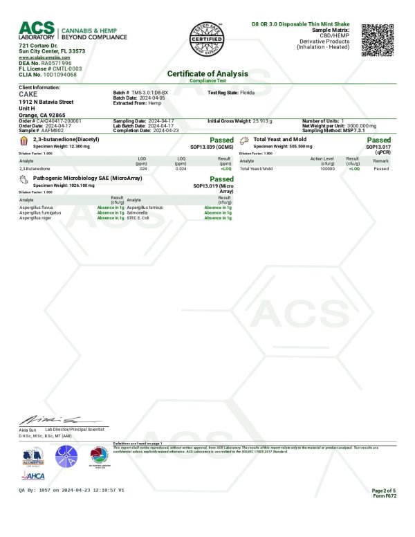 Cake 3.0 - Thin Mint Shake Hybrid - Image 5